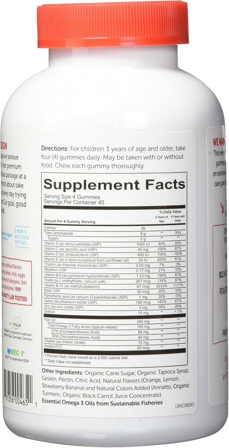 smartypants gummy vitamin multi kid complex 90 count