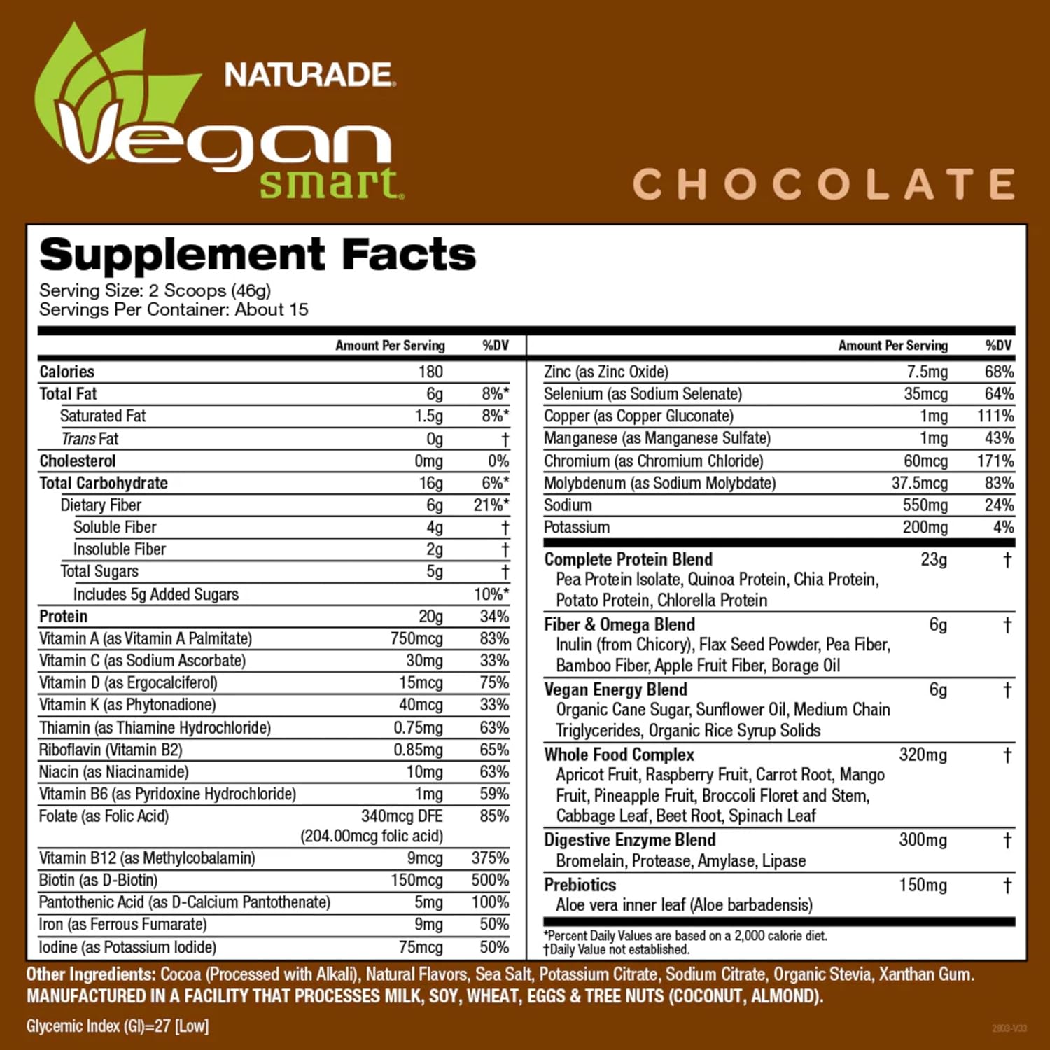 Naturade All-in-one Vegan Chocolate Shake - 24.34 Oz