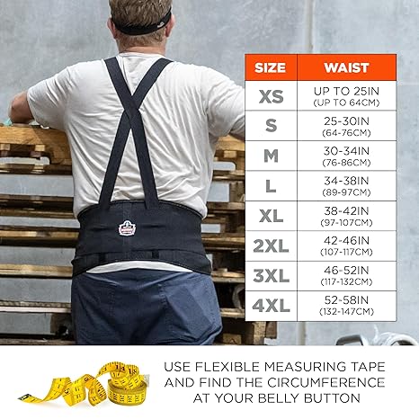 Occupational Back Support ProFlex 1650 Economy Large Hook and Loop Closure 34 to 38 Inch Waist Circumference 7-1/2 Inch Height Adult, Packaging Type- Each