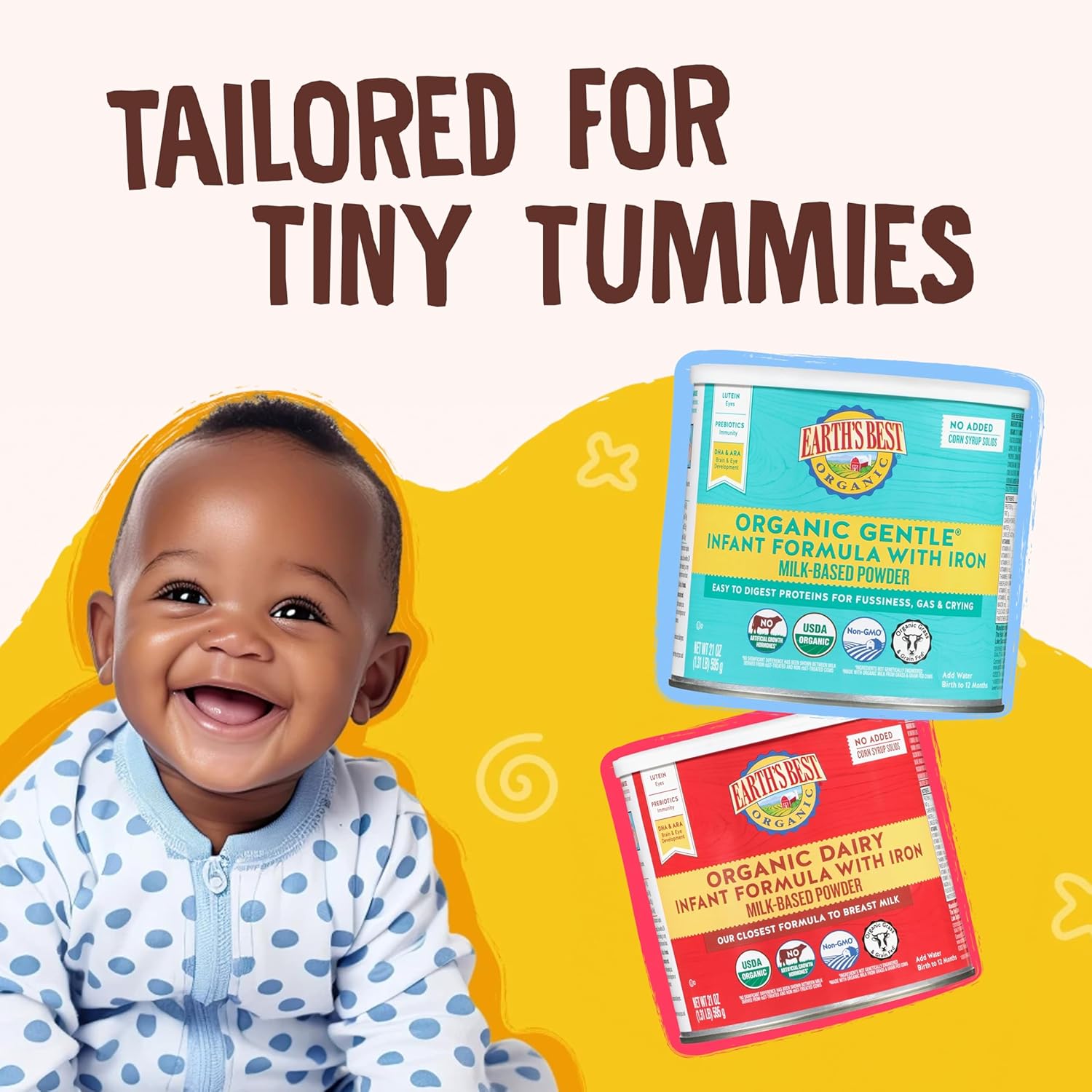 earths best inftfrm irn milk pwdr case of 4 21 oz