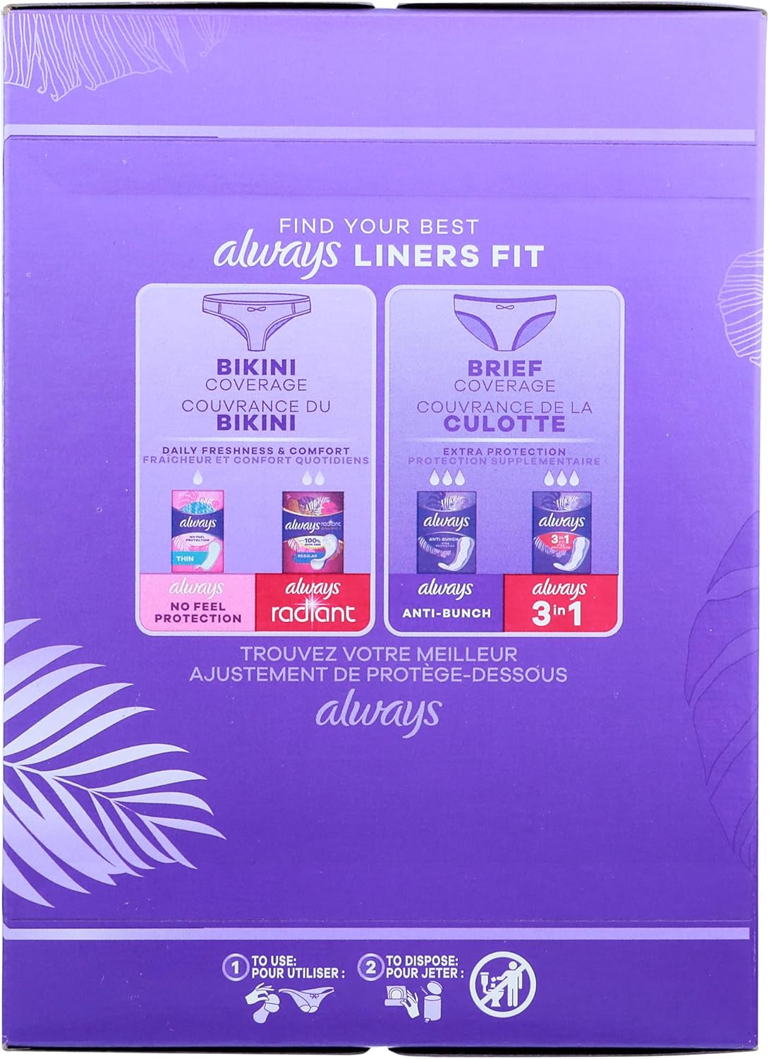 always xtra protection anti bunch liners long unscented always anti bunch xtra protection feminine pad mk1232988bx