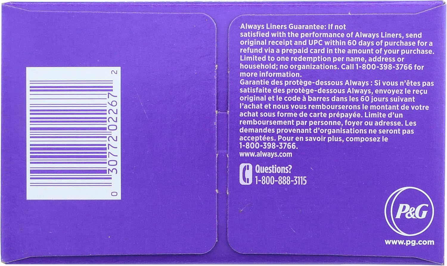 always xtra protection anti bunch liners long unscented always anti bunch xtra protection feminine pad mk1232988bx