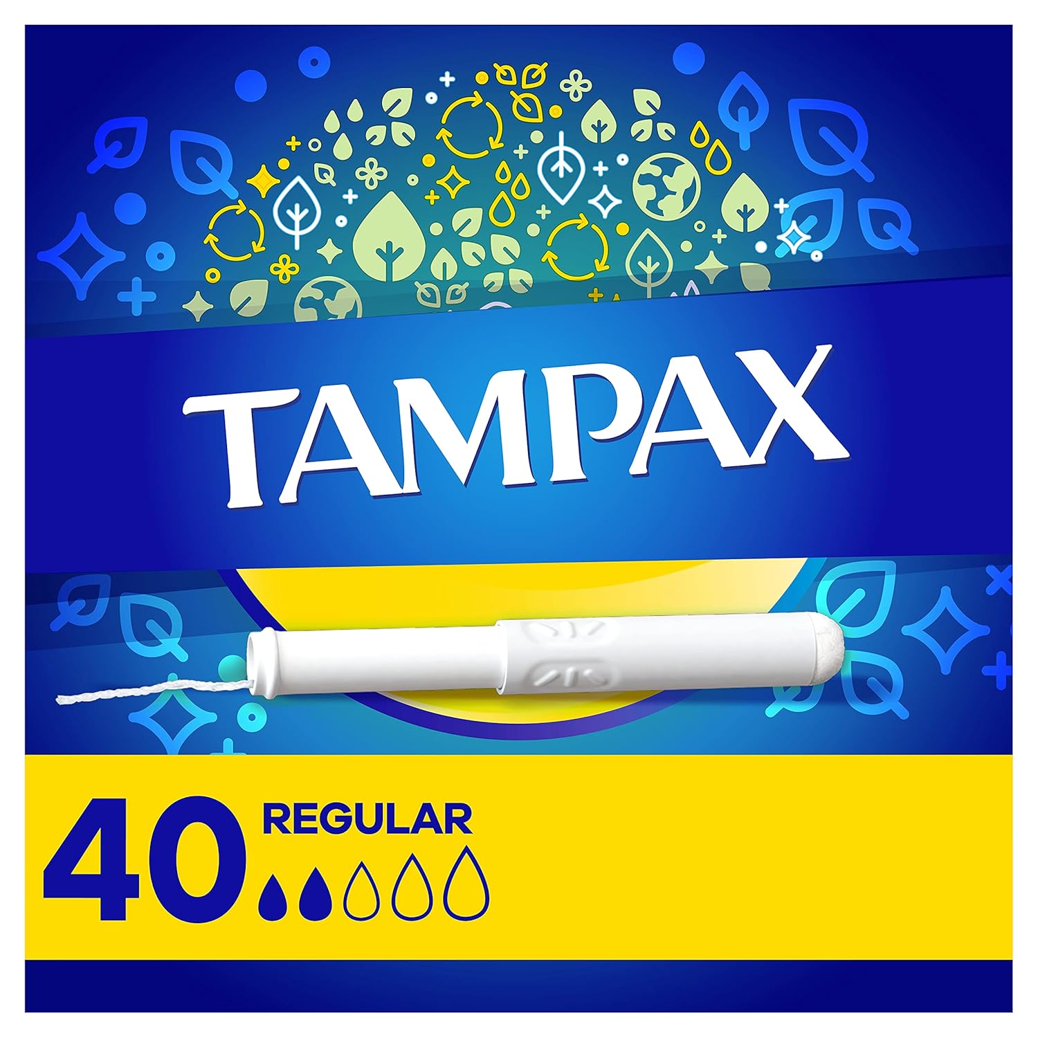 tampax regular absorbency tampon 40 per box tampax tampon mk783577bx