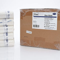 Elastic Bandage Shur-Band LF 4 Inch X 5 Yard Single Hook and Loop Closure Natural NonSterile Standard Compression, Packaging Type- Case