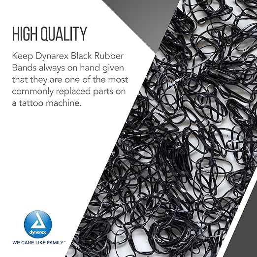 Dynarex Black Rubber Bands