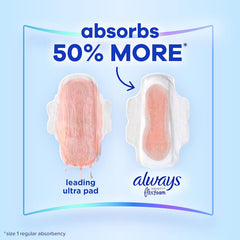 feminine pad always infinity with flex foam maxi with wings super absorbency packaging type case