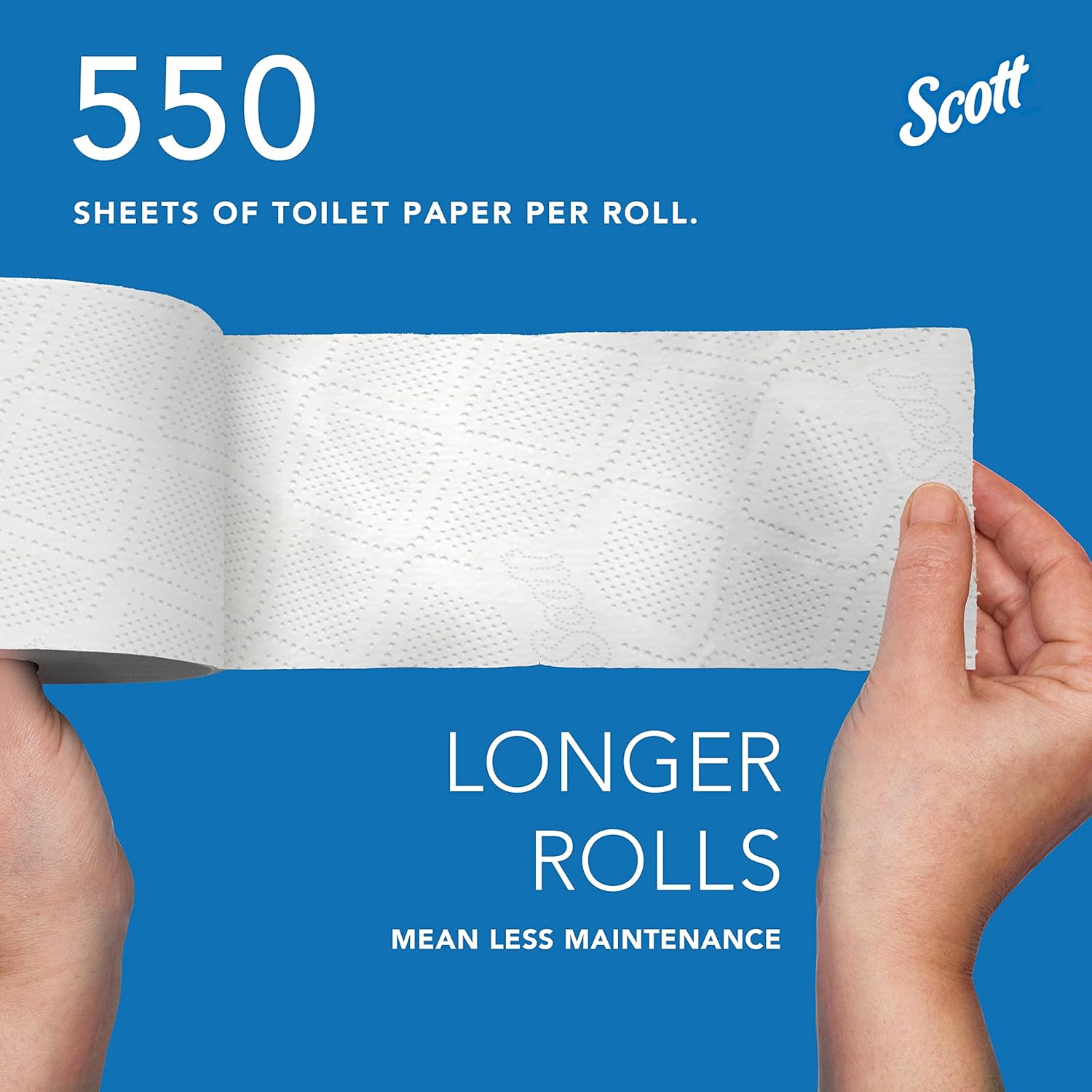 Toilet Tissue Scott Essential White 2-Ply Standard Size Cored Roll 550 Sheets 4 X 4-1/10 Inch, Packaging Type- Case