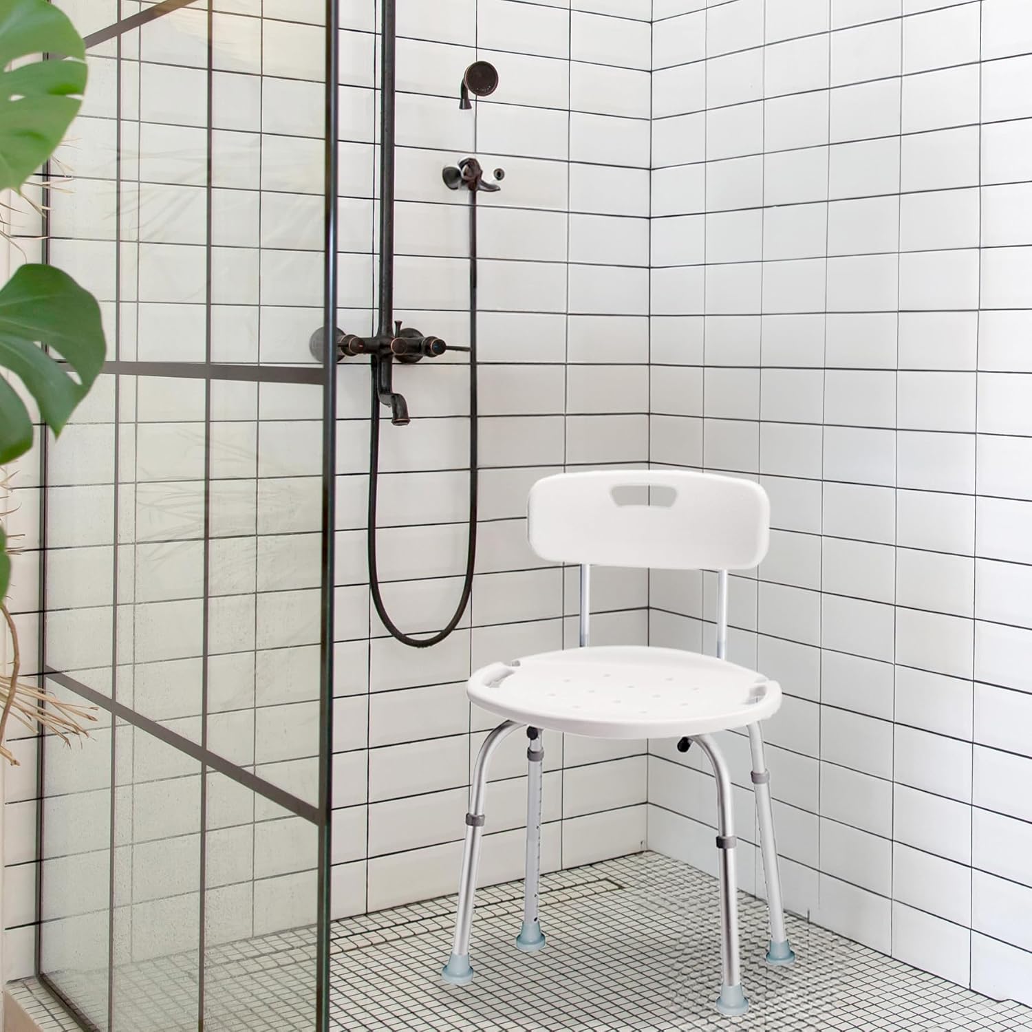 Carex bath chair with safe backrest