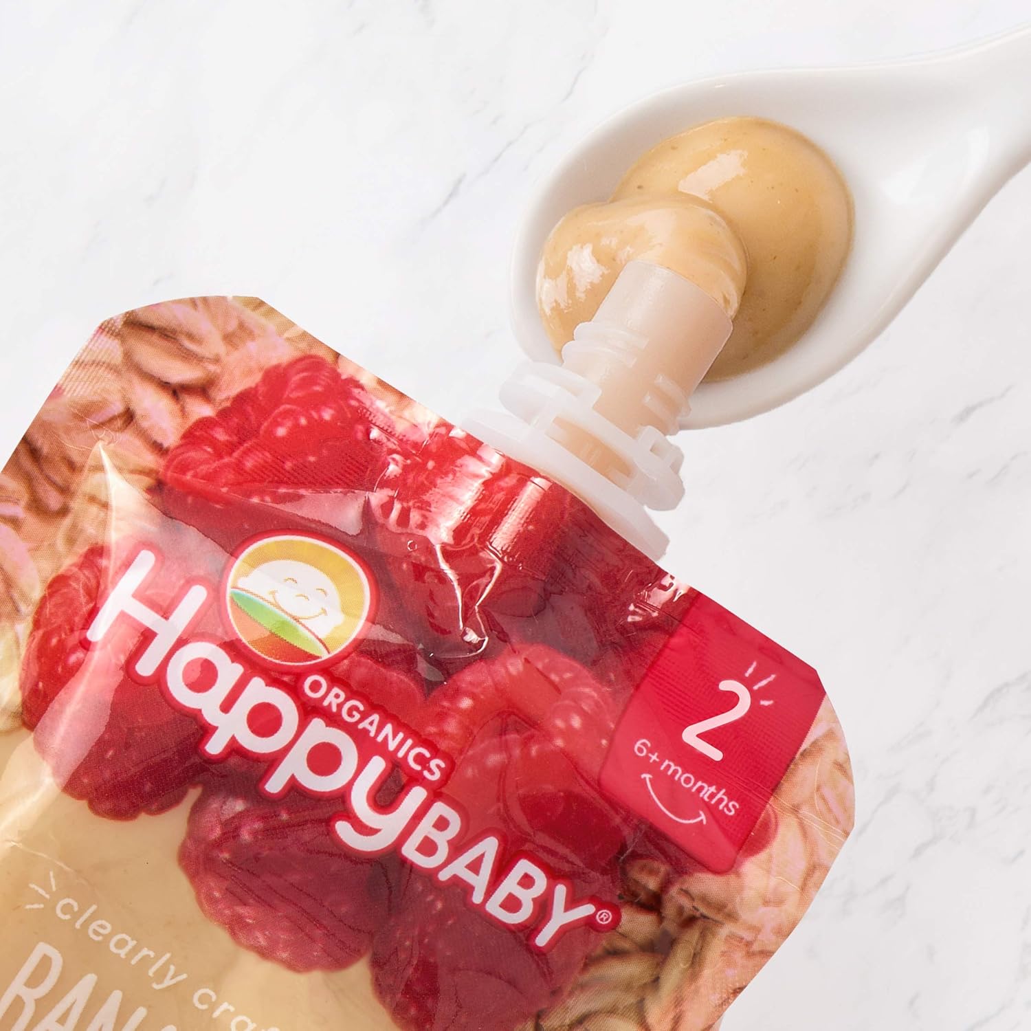 happy baby happy baby clearly crafted bananas raspberries and oats case of 16 4 oz