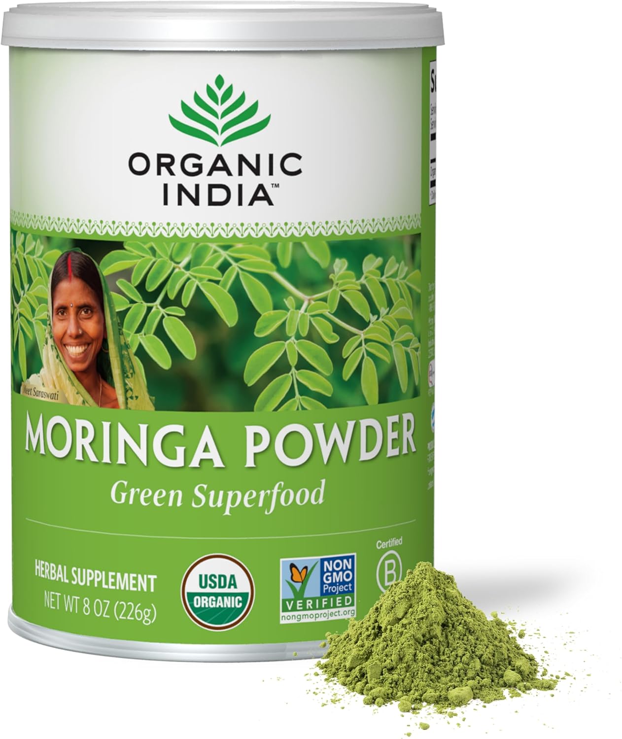 Organic India Organic Moringa Leaf Powder - 8 Oz