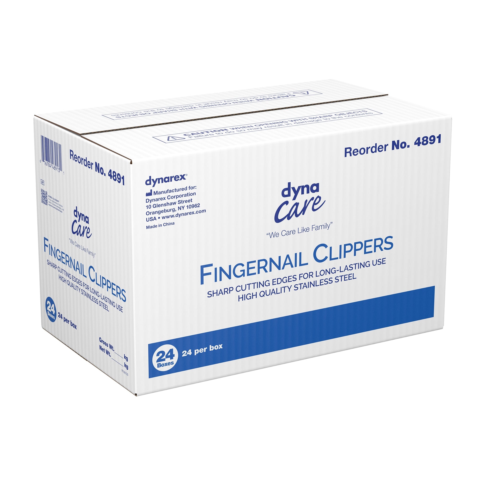 Fingernail Clippers Dynarex Thumb Squeeze Lever, Packaging Type- Case
