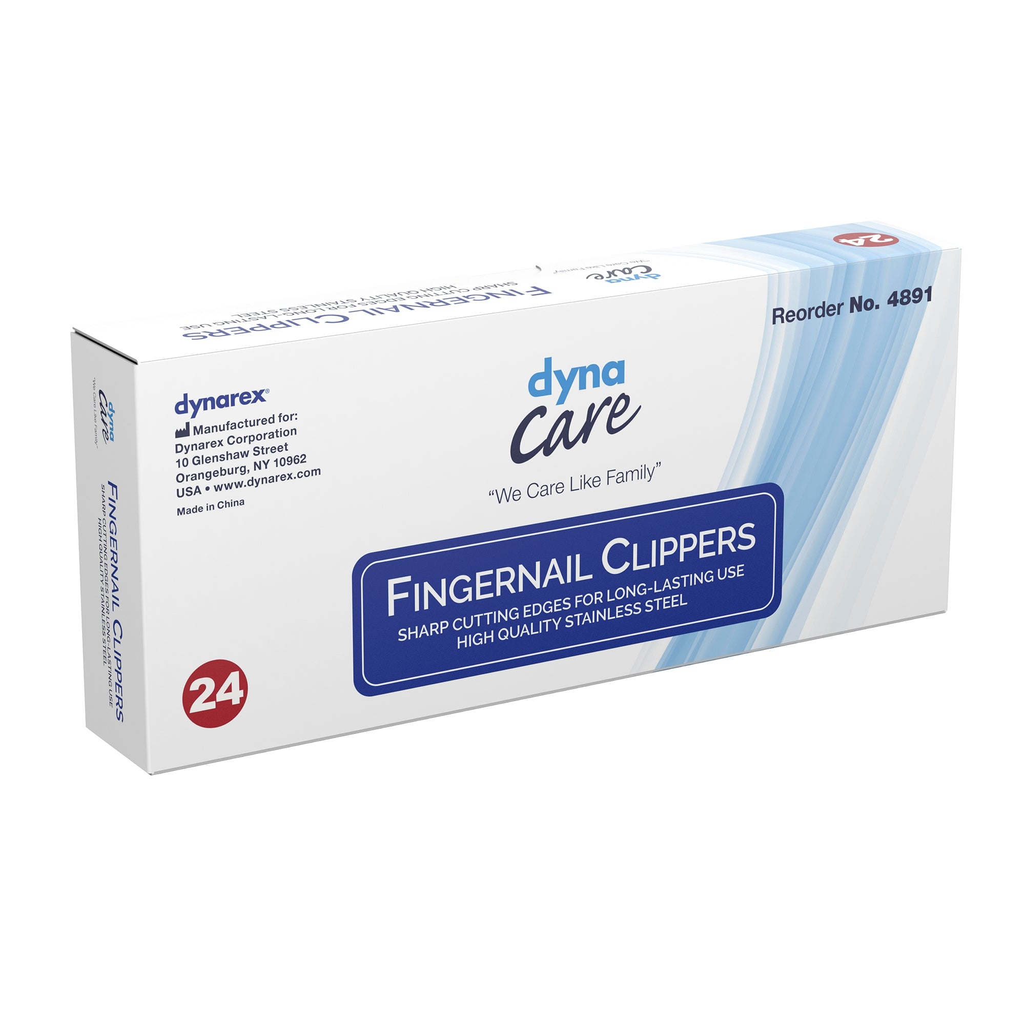 Fingernail Clippers Dynarex Thumb Squeeze Lever, Packaging Type- Case