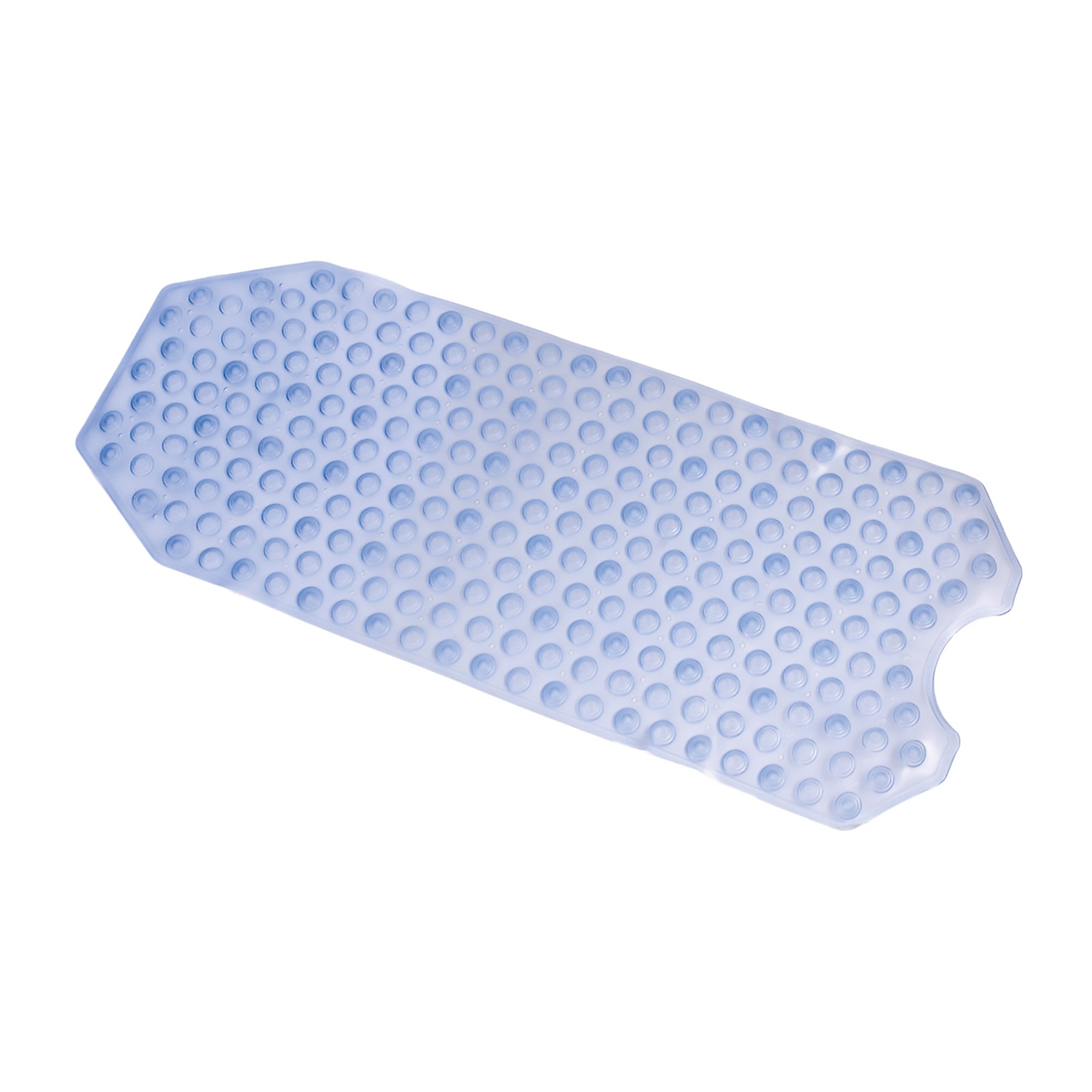 HealthSmart Non-Slip Bath Mat – Light Blue Vinyl with 200 Suction Cups, 16 x 40 in