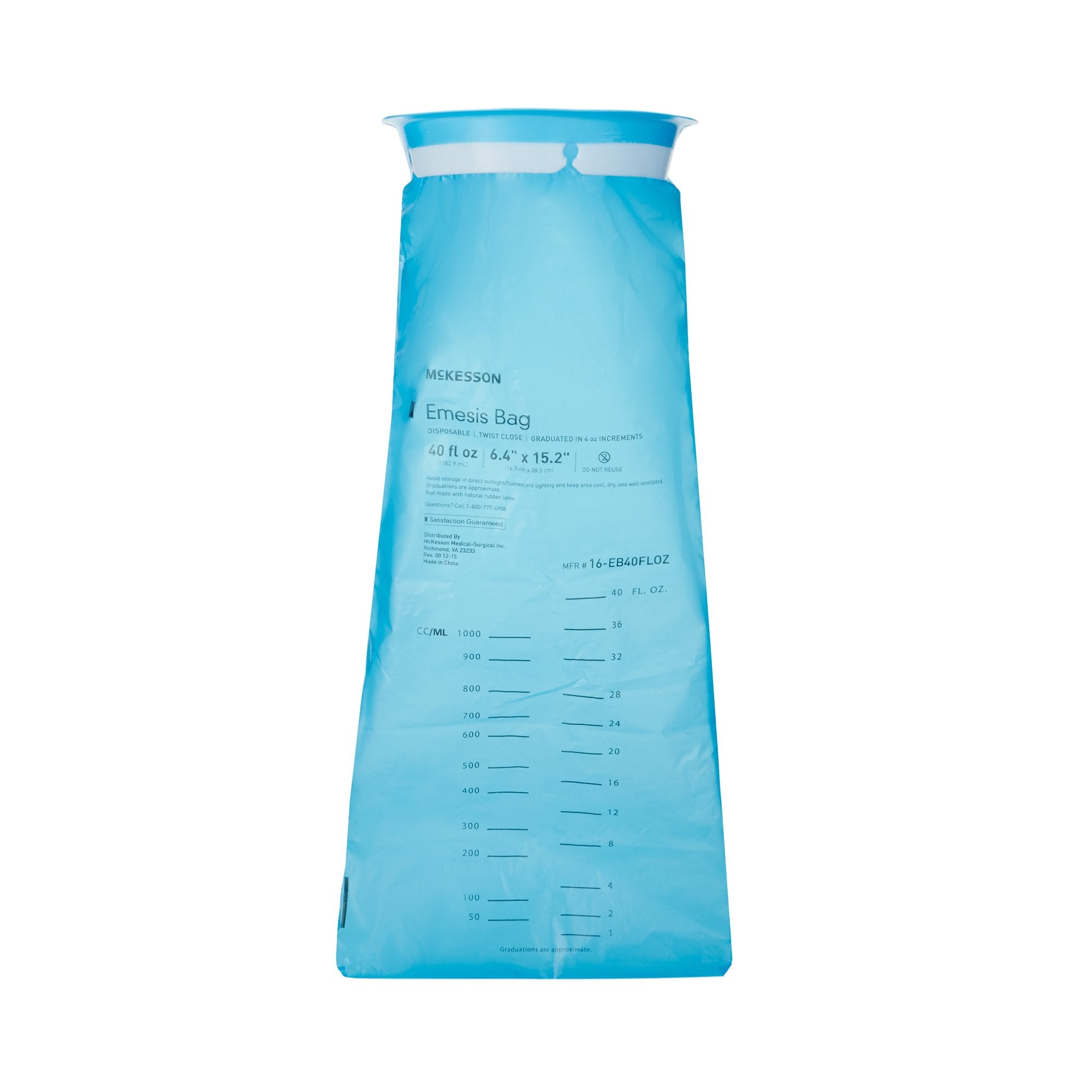 Emesis Bag McKesson 40 oz. Blue | 4SL/Case