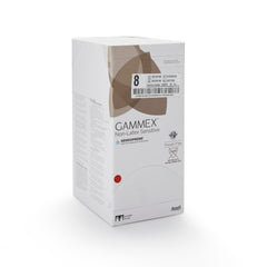 Surgical Glove GAMMEX Non-Latex Sensitive Size 8 Sterile Polychloroprene Standard Cuff Length Micro-Textured Cream Chemo Tested | 50Pair/Box