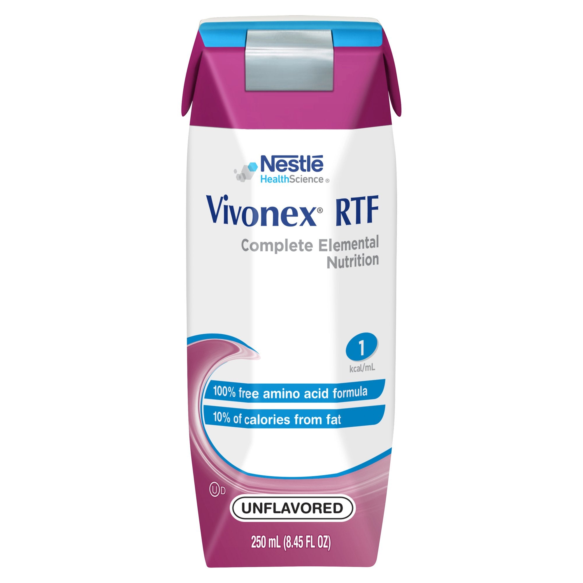 Tube Feeding Formula Vivonex RTF Unflavored Liquid 250 mL Carton