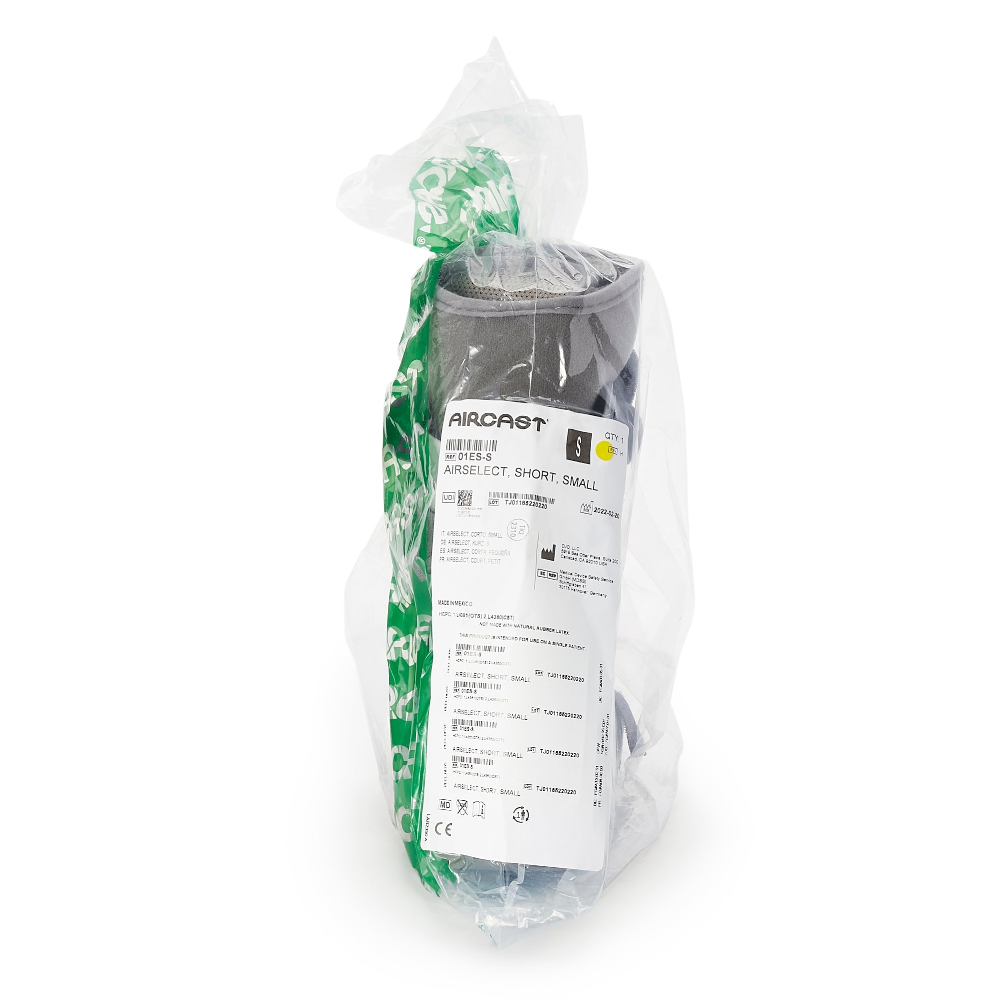 Air Walker Boot Aircast AirSelect Short Pneumatic Adult Small Short, Packaging Type- Each