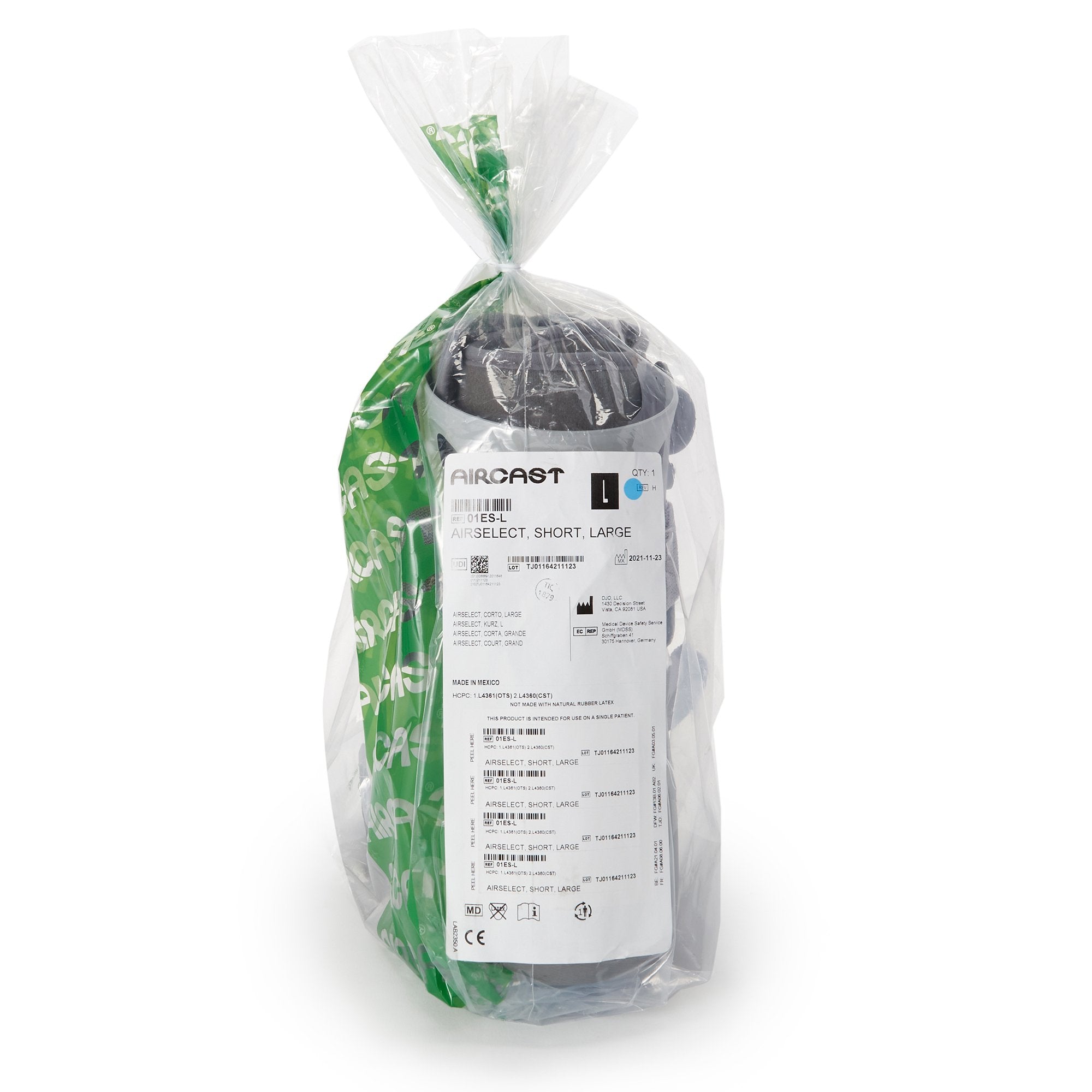 Air Walker Boot Aircast AirSelect Short Pneumatic Adult Large Short, Packaging Type- Each