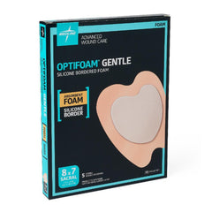 Foam Dressing Optifoam Gentle 7 X 8 Inch With Border Waterproof Backing Silicone Border Sacral Sterile,Packaging Type- Box