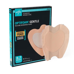 Foam Dressing Optifoam Gentle 7 X 8 Inch With Border Waterproof Backing Silicone Border Sacral Sterile,Packaging Type- Each