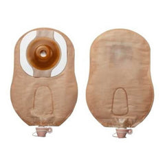 Urostomy Pouch Premier One-Piece System 9 Inch Length Convex, Pre-Cut 1 Inch Stoma Drainable | 5/Box - 1-1/8 inch · Beige