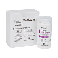 OPA Concentration Indicator McKesson OPA/28 Pad 50 Test Strips Bottle Single Use, Packaging Type- Case
