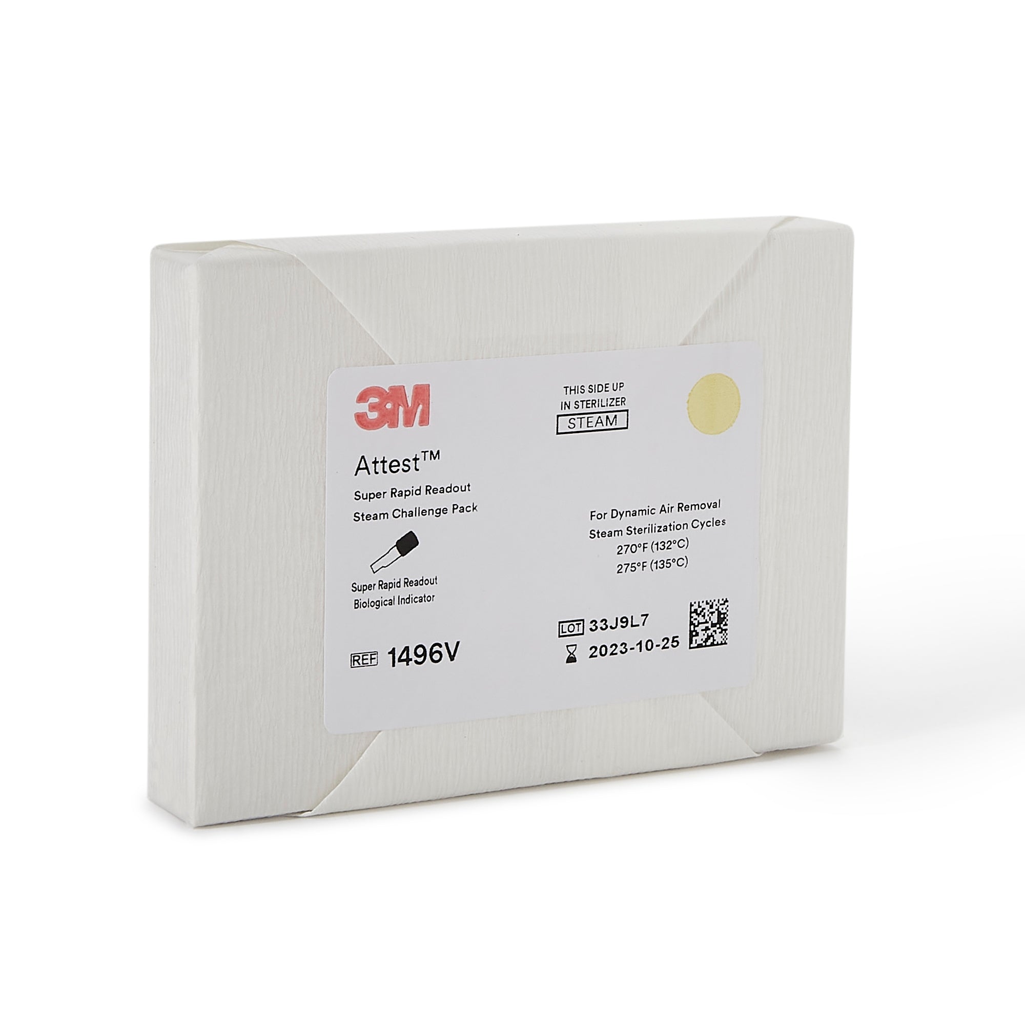 Attest Super Rapid Readout Sterilization Indicator Challenge Pack Steam, Packaging Type- Case