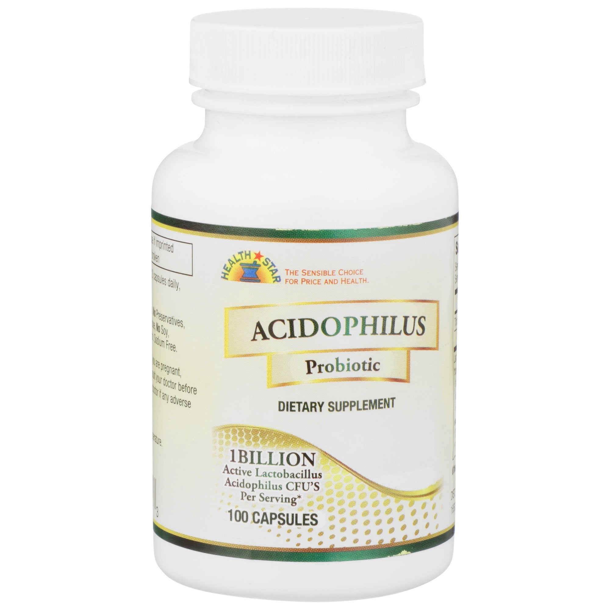 Probiotic Dietary Supplement Health Star 100 per Bottle Capsule, Packaging Type- Case