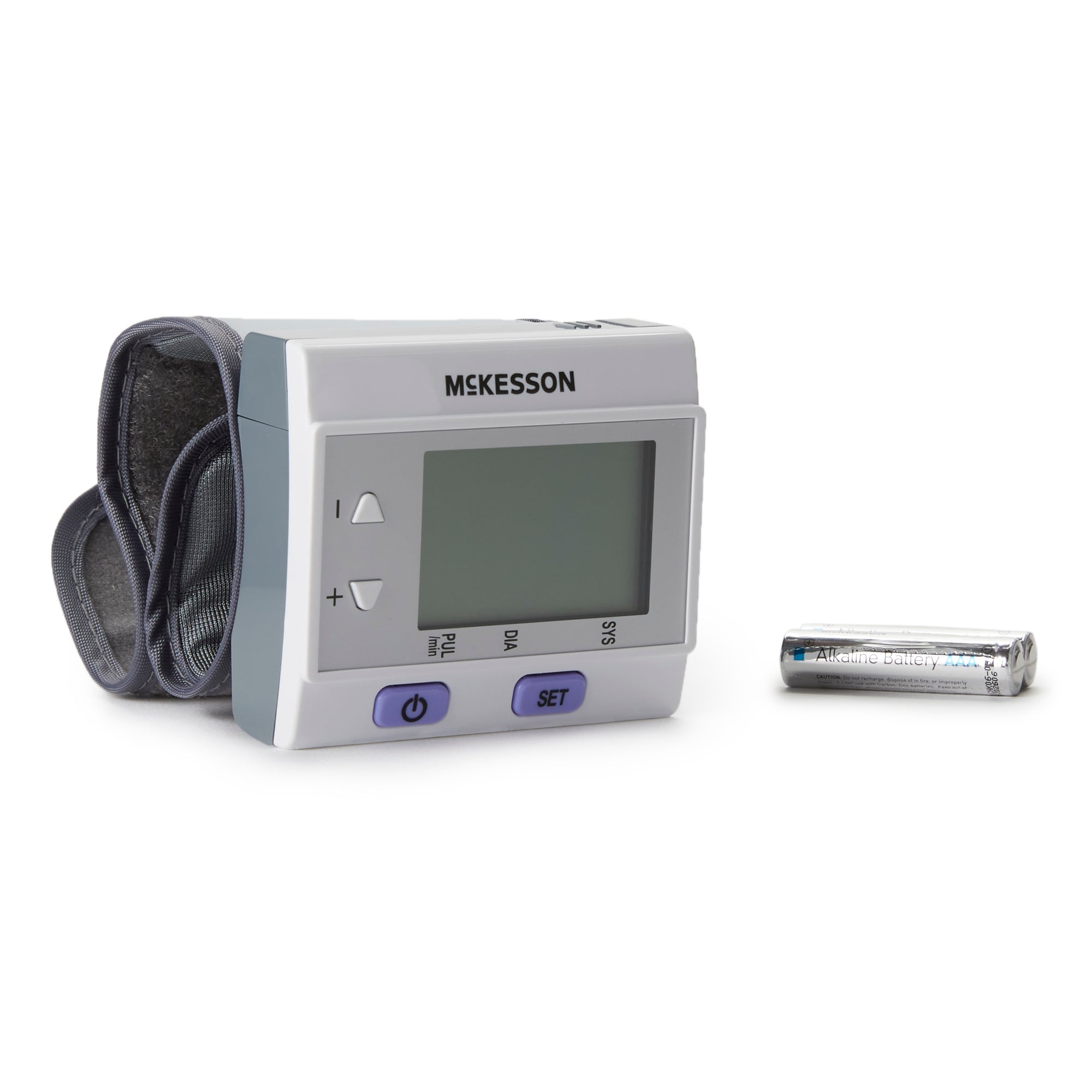 McKesson Wrist Blood Pressure Monitor – Navy Blue Nylon OSFM Cuff, FSA Eligible | HCPCS A4670