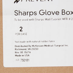 Glove Box Holder McKesson Prevent Vertical Mounted 1-Box Capacity Putty 3-7/8 X 6-1/2 X 11 Inch Plastic, Packaging Type- Case