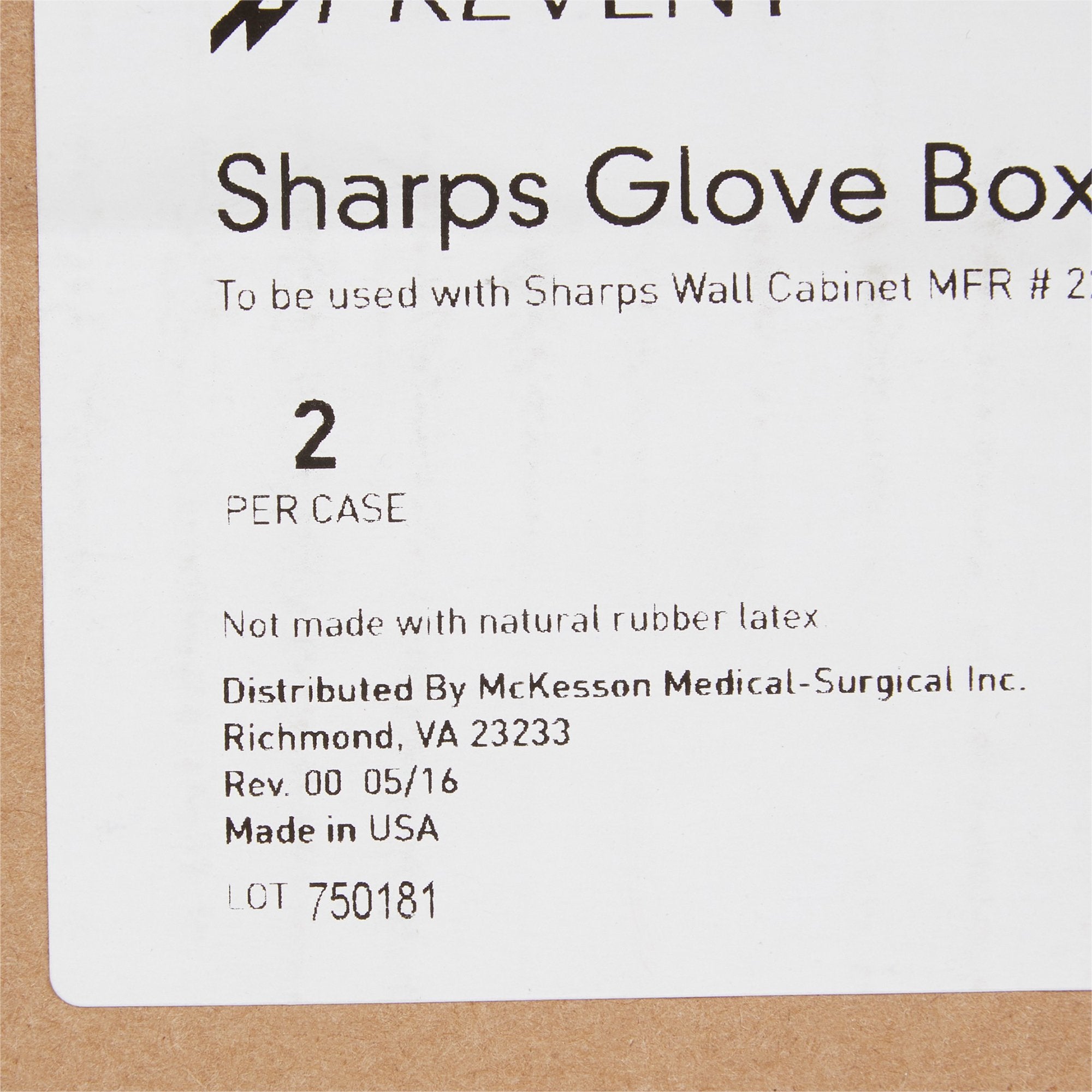 Glove Box Holder McKesson Prevent Vertical Mounted 1-Box Capacity Putty 3-7/8 X 6-1/2 X 11 Inch Plastic, Packaging Type- Case