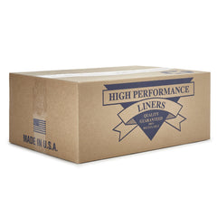 Trash Bag Colonial Bag 60 gal. Black LLDPE 1.8 mil 38 X 58 Inch X-Seal Bottom Flat Pack, Packaging Type- Case