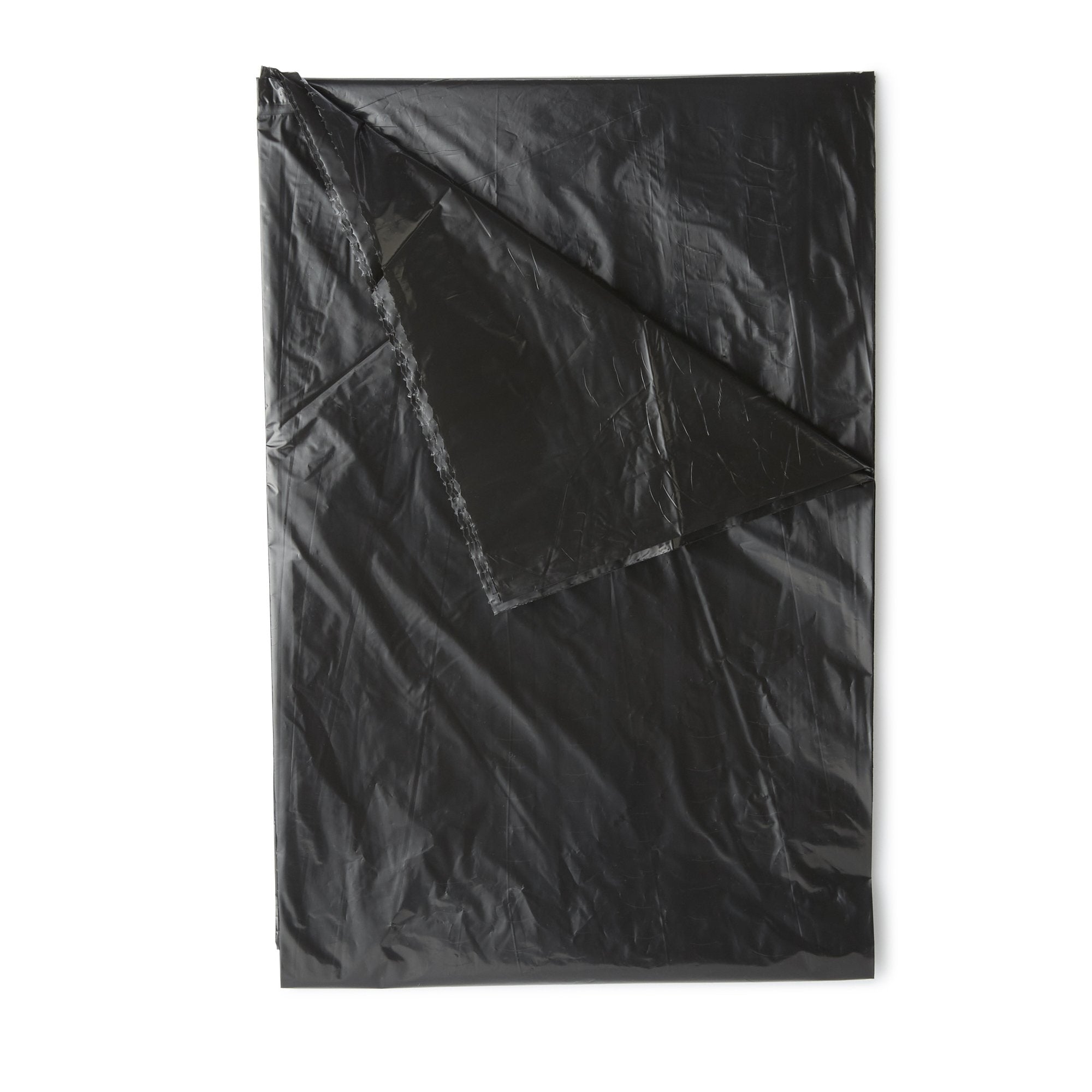 Trash Bag Colonial Bag 60 gal. Black LLDPE 1 mil 38 X 58 Inch X-Seal Bottom Flat Pack, Packaging Type- Case