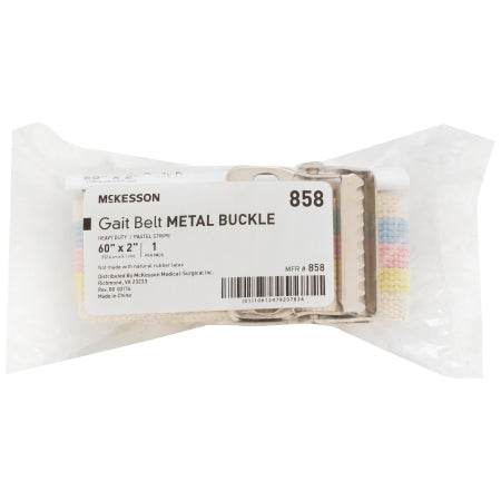 Gait Belt McKesson 60 Inch Length Pastel Stripe Polyester,Packaging Type- Each