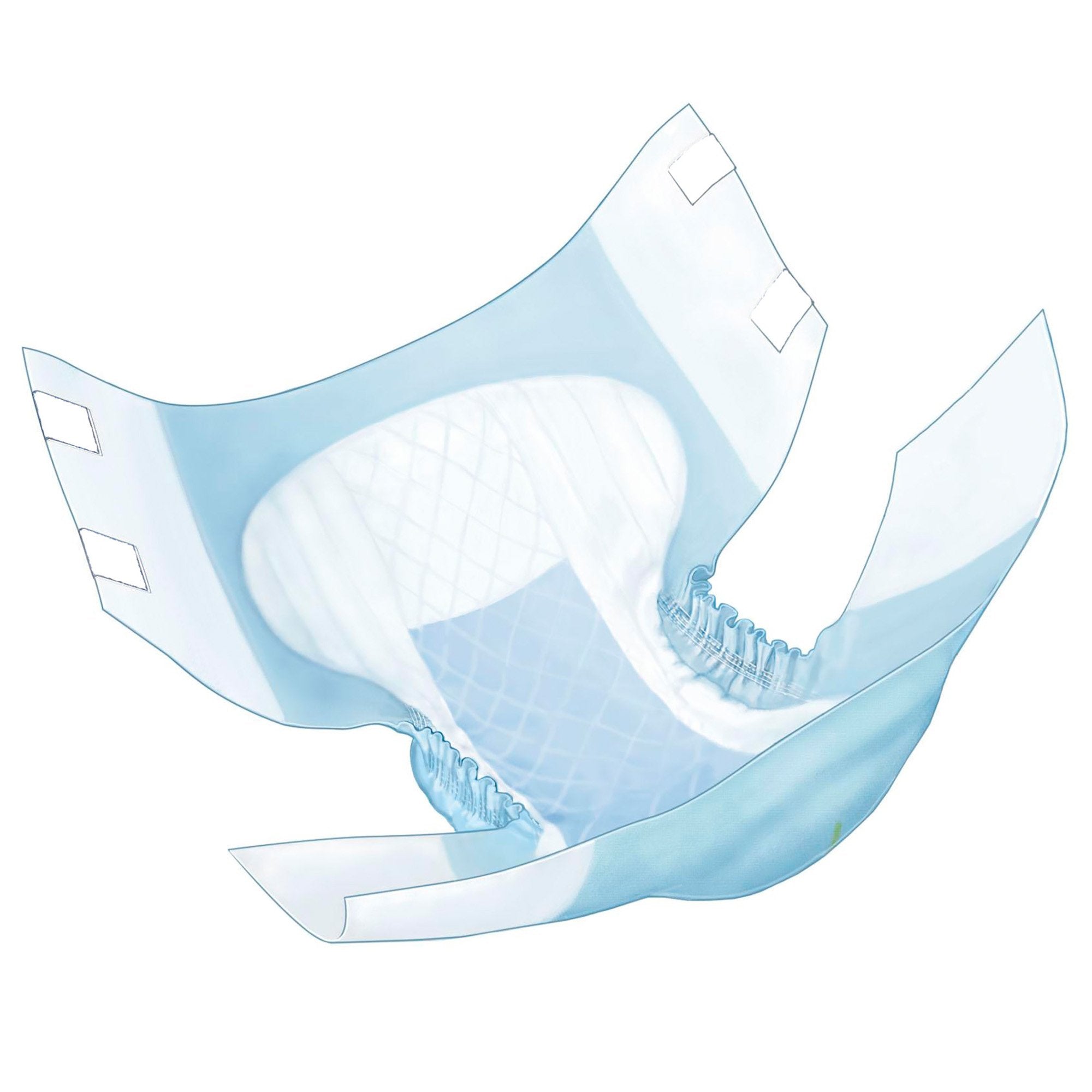 Unisex Adult Incontinence Brief Wings Overnight Quilted Large Disposable Heavy Absorbency, Packaging Type- Case