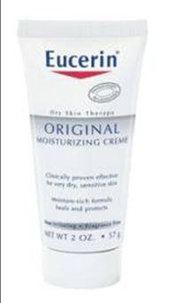 Hand and Body Moisturizer Eucerin Original 2 oz. Tube Unscented Cream