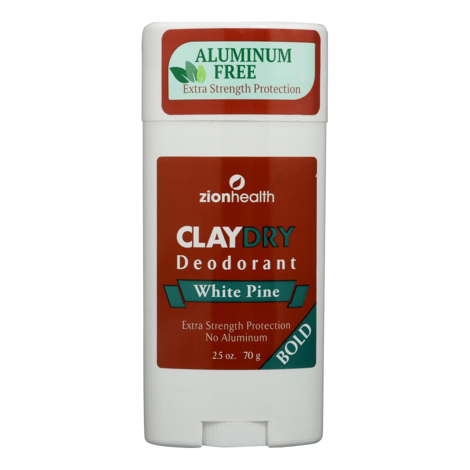 zion health claydry silk deodorant white pine 2 5 oz