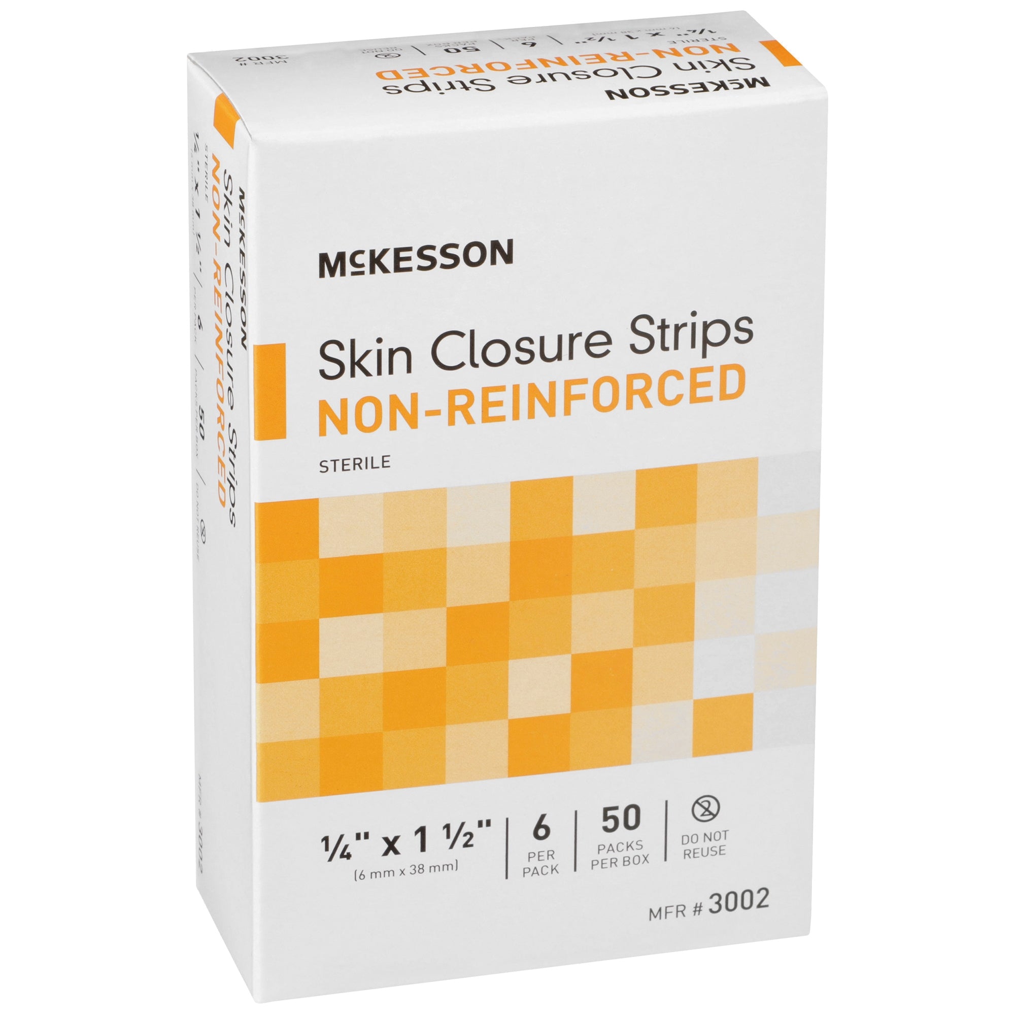 Skin Closure Strip McKesson 1/4 X 1-1/2 Inch Nonwoven Material Flexible Strip Tan, Packaging Type- Box