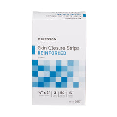 McKesson Skin Closure Strip 1/4 x 3 Inch | Reinforced White