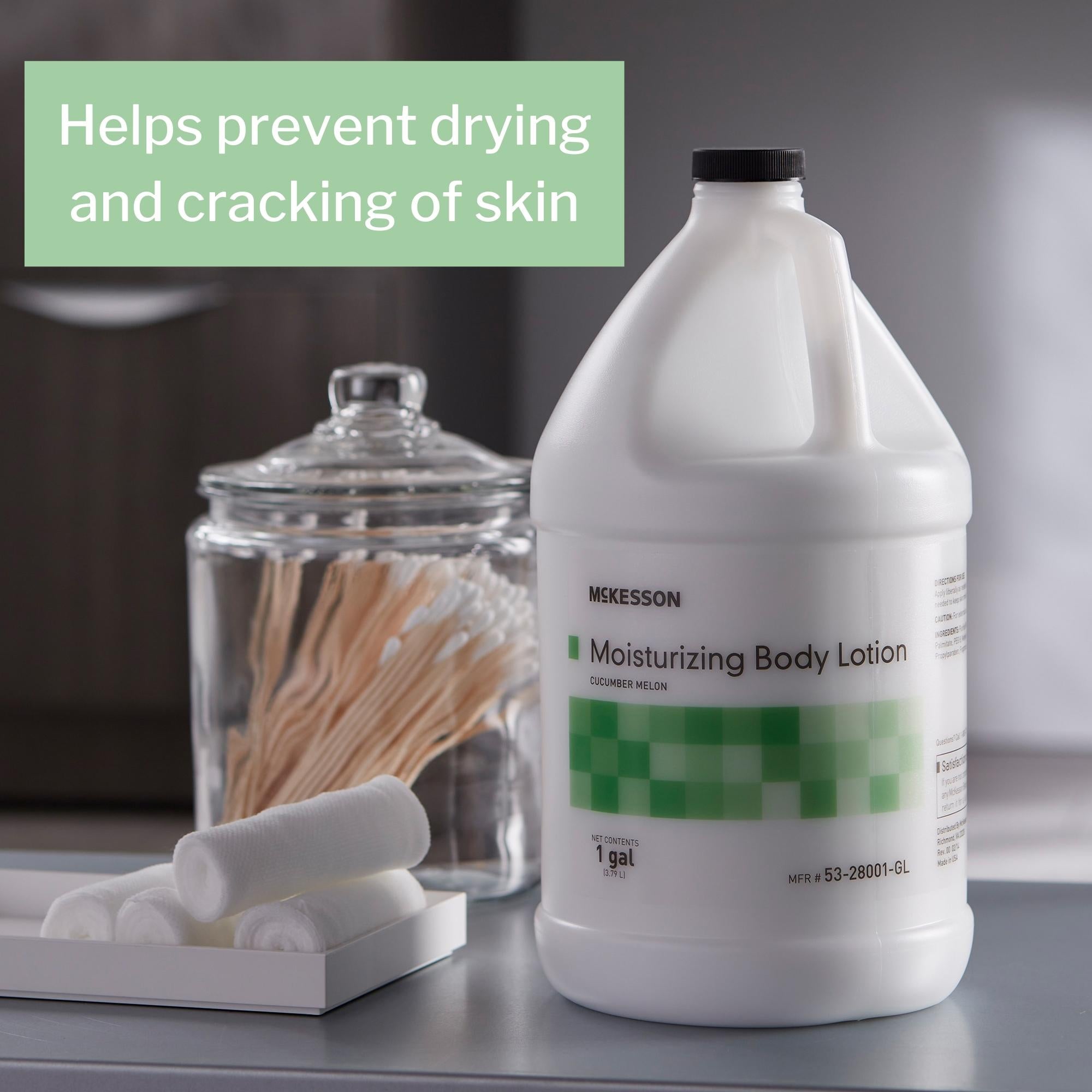 Hand and Body Moisturizer McKesson 1 gal. Jug Cucumber Melon Scent Lotion, Packaging Type- Case