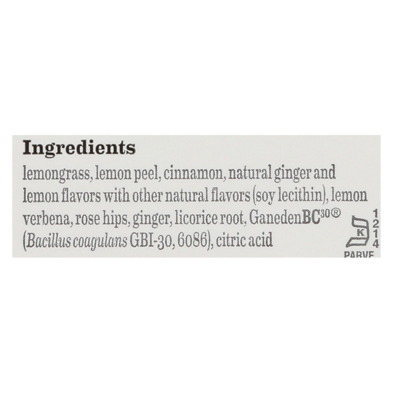 bigelow tea herbal tea plus lemon ginger case of 6 18 bag