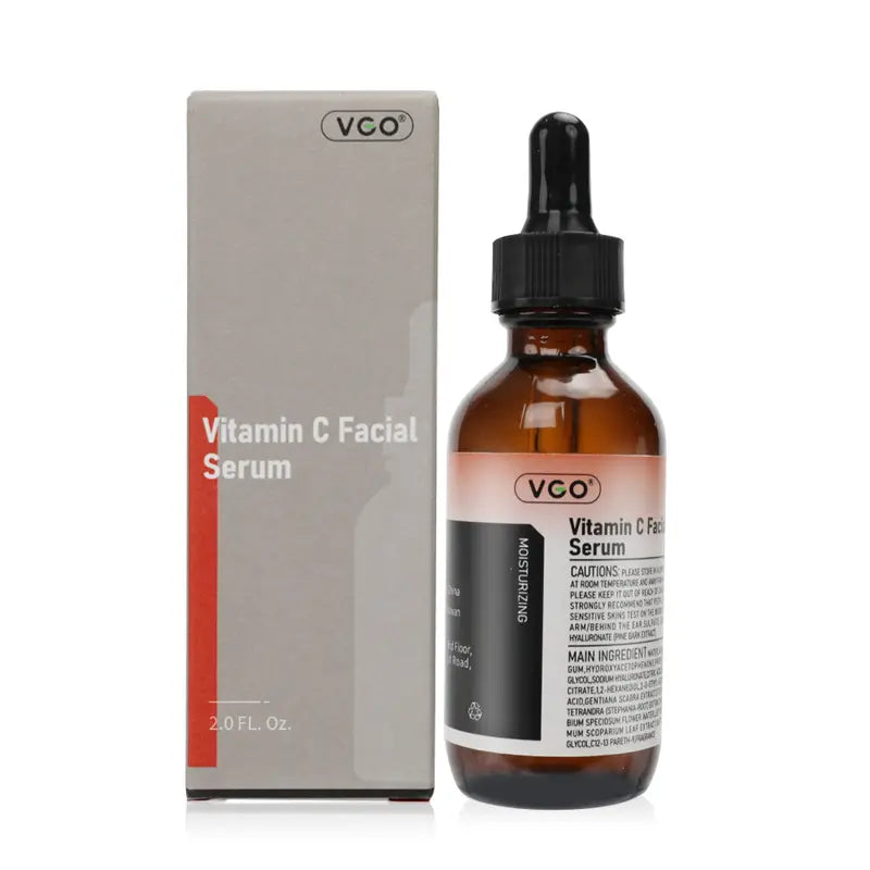 VGO Vitamin C Serum Essence,30Ml/60Ml Comfort Skincare Face Serum,Gentle Organic Facial Serum Vitamin E Cream A Daily Cleanser B3 Cleanser Daily Facial Serum Pack Skin Repair Cleansing