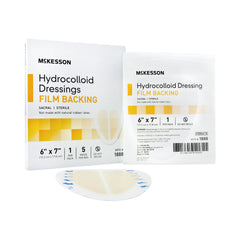 Hydrocolloid Dressing McKesson 6 X 7 Inch Sacral, Packaging Type- Case