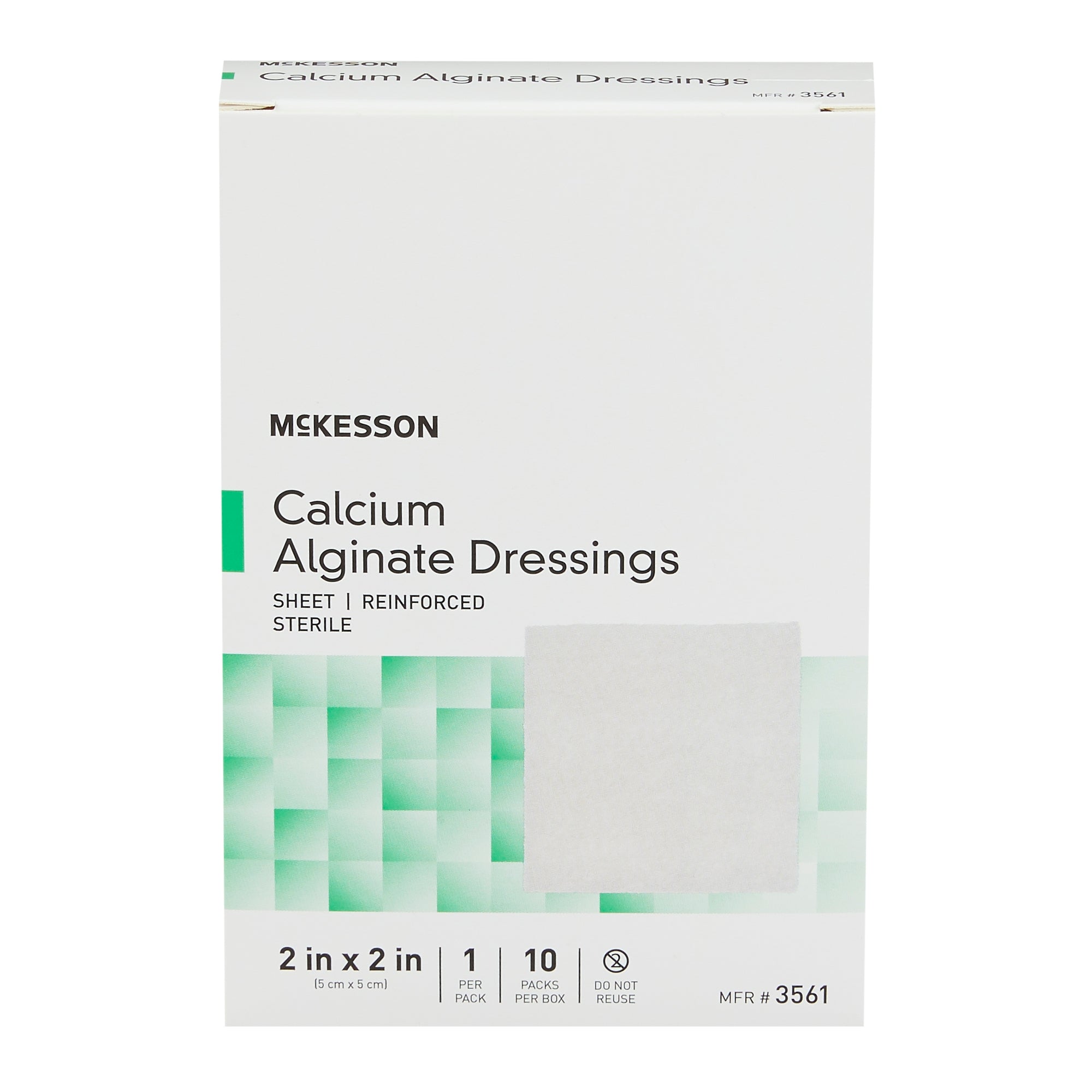 Alginate Dressing McKesson 2 X 2 Inch Square, Packaging Type- Case