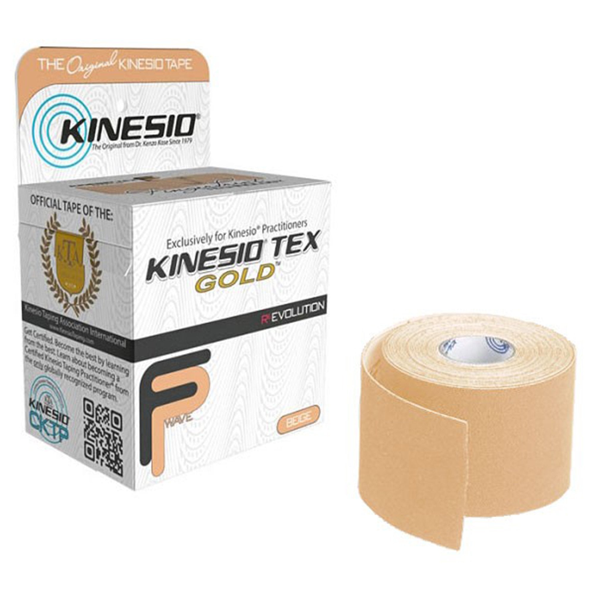 Kinesiology Tape Kinesio Tex Gold FP Beige 2 Inch X 5-1/2 Yard Cotton NonSterile,Packaging Type- Box