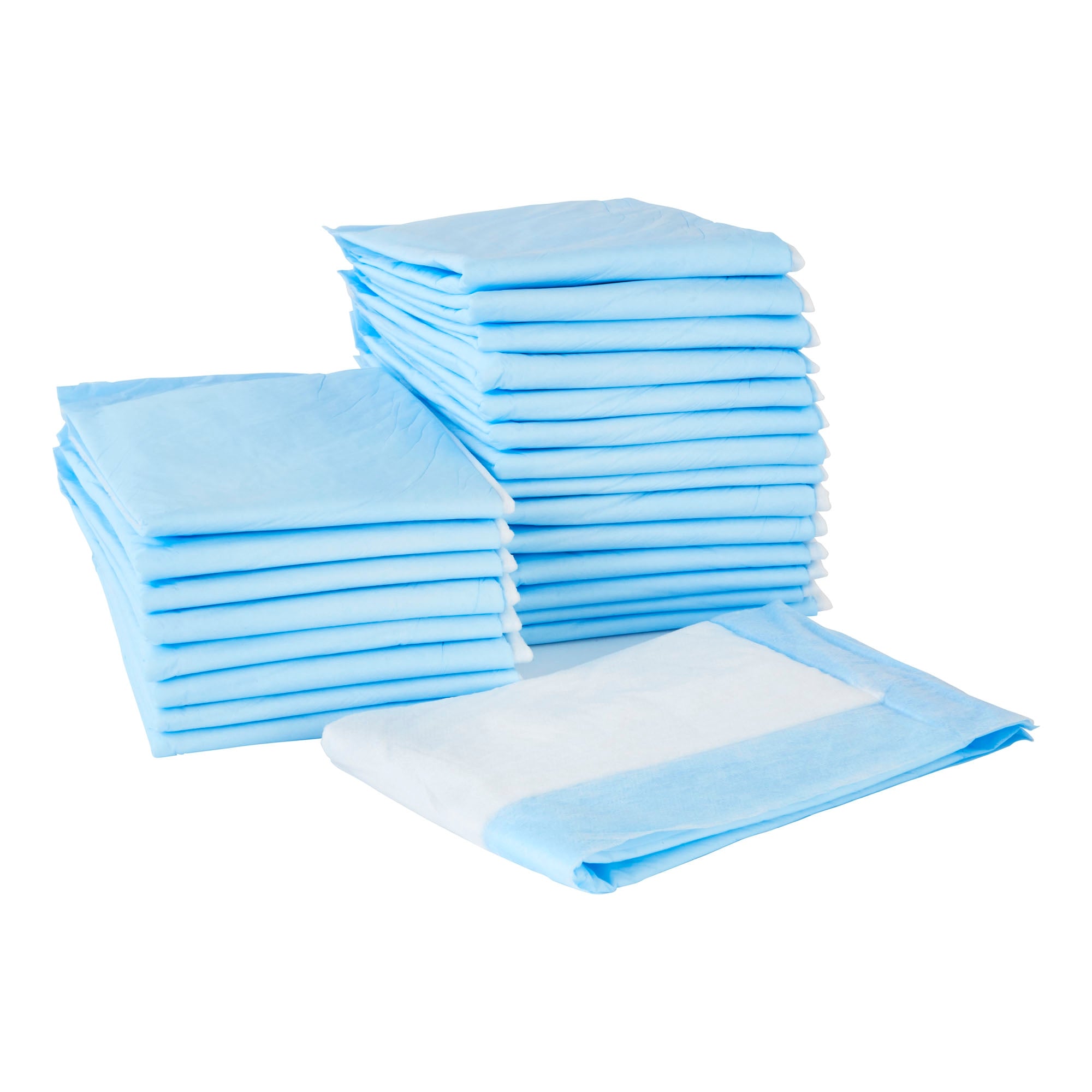 Disposable Underpad McKesson Classic 17 X 24 Inch Fluff / Polymer Light Absorbency | 300/Case