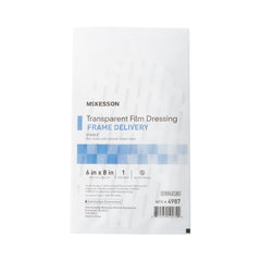 Transparent Film Dressing McKesson 6 X 8 Inch Frame Style Delivery Octagon Sterile,Packaging Type- Box
