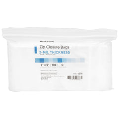Reclosable Bag McKesson 3 X 5 Inch Polyethylene Clear Zipper Closure, Packaging Type- Case