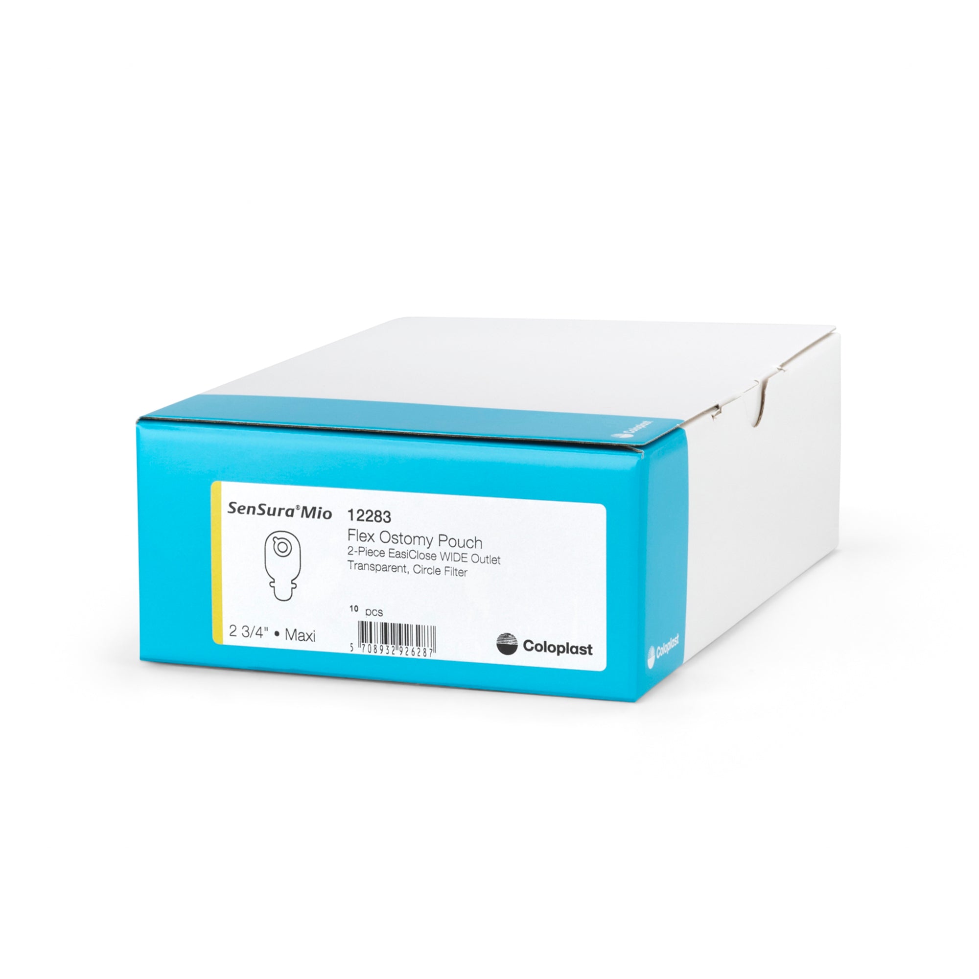 Ostomy Pouch SenSura Mio Flex EasiClose Two-Piece System 11 Inch Length, Maxi Drainable