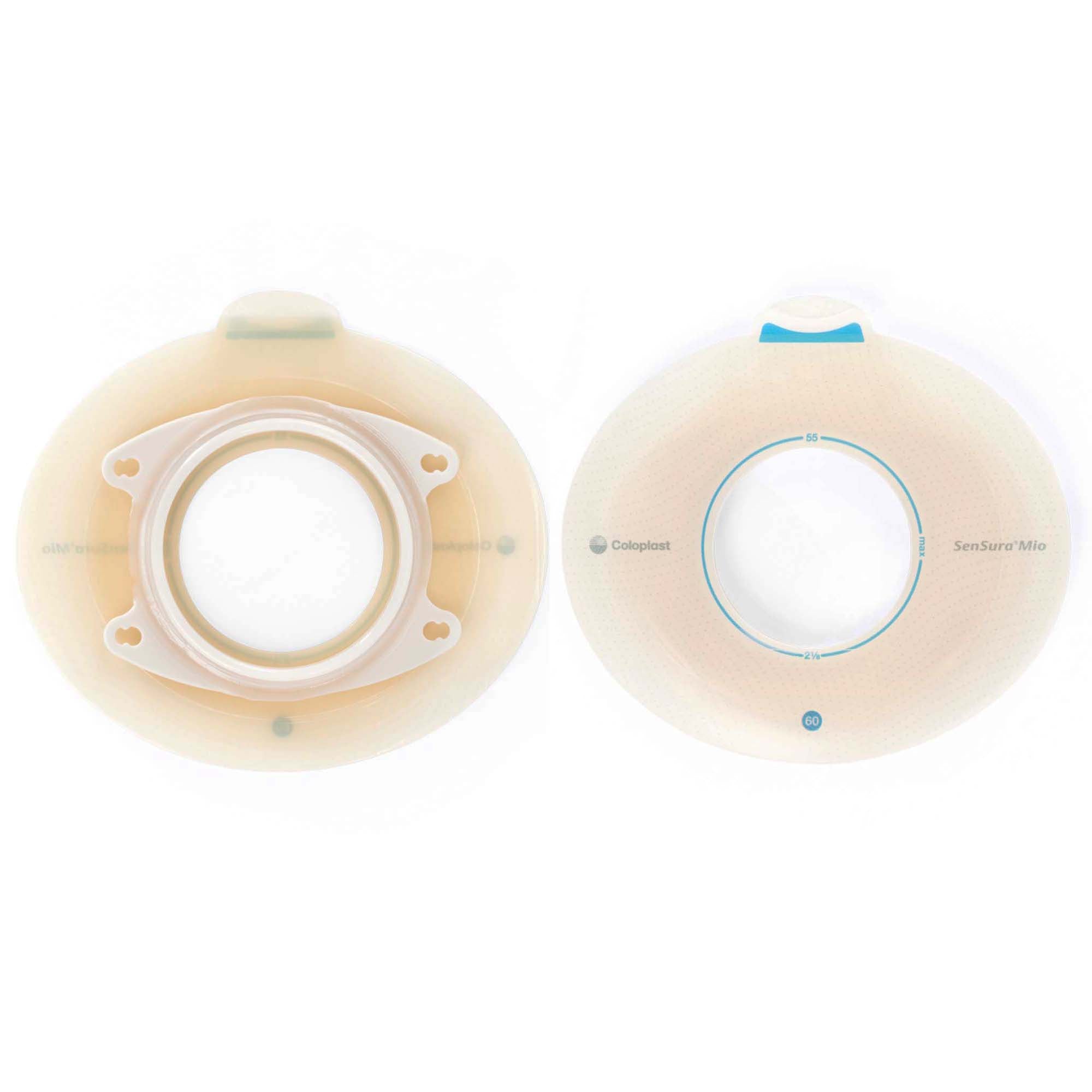 Ostomy Barrier SenSura Mio Click Precut, Extended Wear Elastic Adhesive 50 mm Flange Red Code System 1-1/2 Inch Opening | BOX